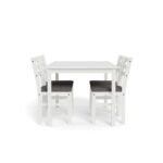 Alicante ruokaryhmä, pöytä + 4 tuolia, valkoinen - Image 2